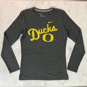 Nike Oregon Ducks Slim Fit Long Sleeve Tee Size Large
